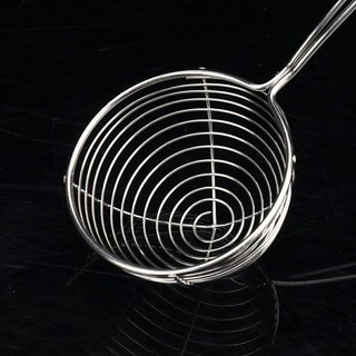 Vợt múc Topping trân châu, vợt múc lẩu inox cán đỏ siêu bền, siêu tiện lợi SUNND