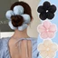 Dây buộc tóc hoa ngoại cỡ 3D Sponge - Dây buộc tóc ruột lớn - INS Flower Sccrunchie - Dây buộc tóc co giãn màu trơn - Mũ đội đầu dây tóc ngọt ngào - Phụ kiện tóc Hàn Quốc 3D Spo