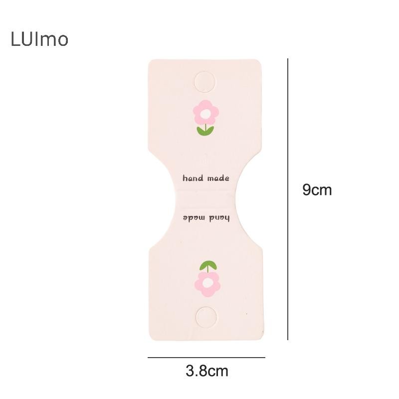 Luimo 50 Chiếc Màu Chữ Gấp Đóng Gói Tông Hiển Thị Thẻ Cho Handmade Vòng Cổ Mũ Băng Đô Quấn Tóc Trang Sức Hiển Thị Thẻ SBS