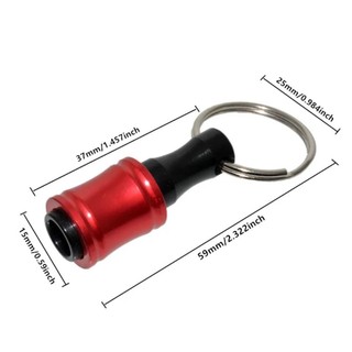JOYFULLIFE 6 Cái Móc Chìa Khóa Adapter Mũi Khoan, 6 Chiếc Giá Đỡ Đầu Tua Vít Di Động, Cần Nối Dài Thay Đổi Nhanh Tay Dụng Cụ Cầm Tay Trọng Lượng Nhẹ Ngoài Trời