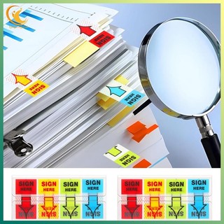[Ygdgentgklh.vn] 500 Miếng Dán Ký Ở Đây, Nhãn Dán Dấu Hiệu Dính Ở Đây Tabs Sign Post Here Flags for Home Office School (4 Màu)