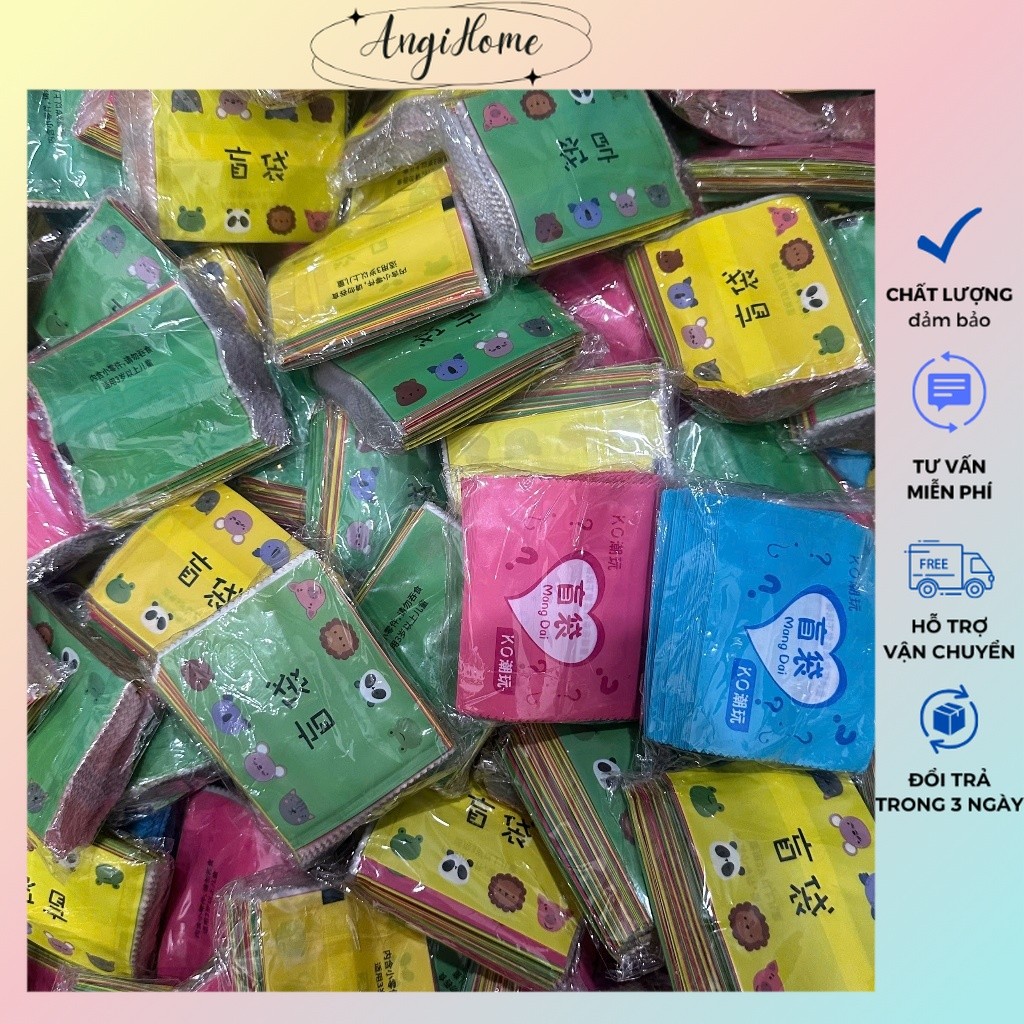 100 cái  VỎ Túi Mù ,Túi kẹo bóc quà bất ngờ Blind Bag, Hàn nhiệt ,Siêu Thị Thực Phẩm Đồ Uống Mô Hình Đồ Chơi Búp Bê ANGI