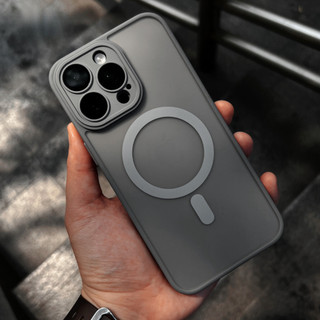 Lunar Desert Màu Titan 16 Pro Max Matte Từ Tính Ốp điện thoại Tương Thích Cho iPhone 11 12 13 14 15 16 Pro Max 14Plus 15Plus 16Plus 11Pro Có Phim Máy Ảnh Mặt Sau Cứng