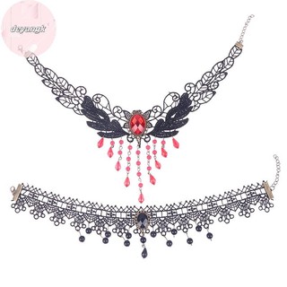 Deyangk Nữ Cổ Trang Sức Phụ Kiện Cô Gái Ren Gothic Choker Nữ Vintage Gợi Cảm VN