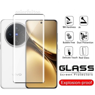 Vivo X200 Pro 5G 2in1 3D Cong Kính Cường Lực Cho Vivo X300 X200 X100S Pro X 200 X200Pro X300Pro 5G Clear HD Phía Sau Ống Kính Camera Bảo Vệ Màn Hình Phim Kính Bảo Vệ
