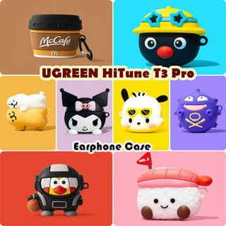 [imamura] Dành cho Ốp lưng UGREEN HiTune T3 Pro Vỏ tai nghe silicon mềm sáng tạo Vỏ bọc NO.2