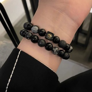 Vòng Tay Hạt Đen Thời Trang Thiết Kế Thích Hợp Vòng Tay Cảm Giác Cho Nữ Quà Tặng Phụ Kiện Trang Sức