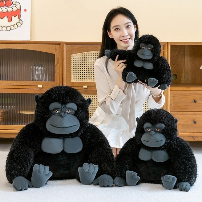 Mới Màu Đen Gorilla Sang Trọng Đồ Chơi Vui Nhộn 50cm Chimpanzee Sang Trọng Búp Bê Dễ Thương King Kong Đồ Chơi Nhồi Bông Gối Trang Trí Phòng Ngủ Nhà Mềm Mại Cho Bé Làm Mềm Búp Bê Trẻ Em Quà Tặng Sinh Nhật Quà Tặng Giáng Sinh COD