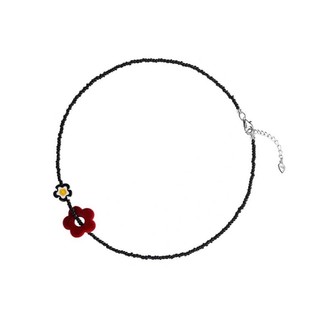 NICE Vòng cổ vòng cổ hoa hạt thủy tinh thủ công độc đáo có chi tiết