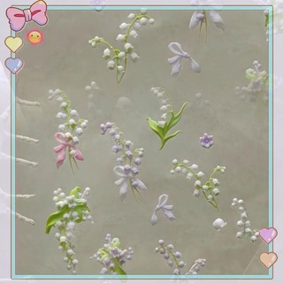 [beautifulhome] Khuôn Làm Móng Tay Cong 3D Lily Of The Valley Hoa Sen Tự Làm Mẫu Móng Tay Trong Suốt Cao Khuôn Móng Tay Trang Trí Nghệ Thuật [vẻ Đẹp]