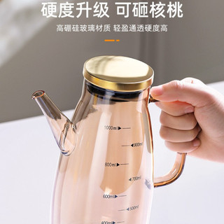 Nồi dầu chịu nhiệt borosilicate cao / nhà bếp chống dầu treo nước tương giấm chai gia vị / hộp đựng dầu / bình dầu