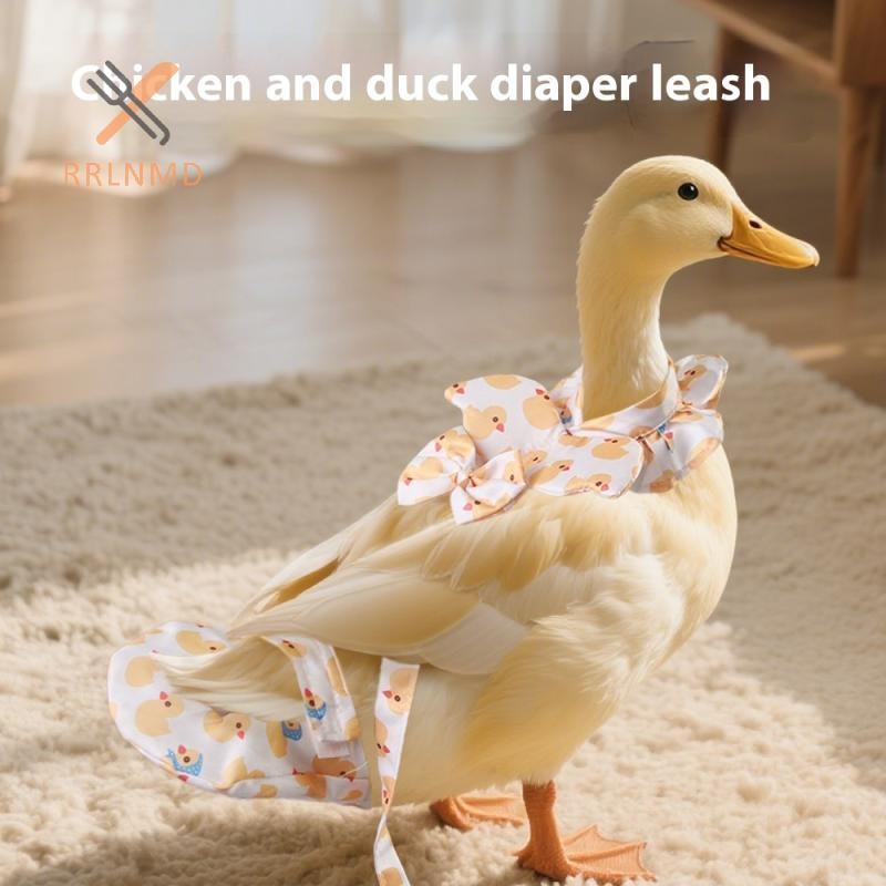 RRLNMD Hoạt Hình Dễ Thương Có Thể Điều Chỉnh Thú Cưng Ngỗng Gà Vịt Tã Kawaii Lực Kéo Ngực Dây Ngỗng Dây Đeo Ngực Ngoài Trời Đồ Dùng Cho Thú Cưng MỚI