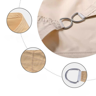 Bạt Che Nắng Mưa Hình Tam Giác, Dễ Lắp Đặt,  Dành Cho Sân Vườn, Chất Vải Bền & Nhẹ