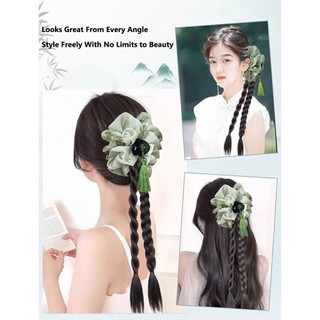 Kẹp móng vuốt tua rua và bộ tóc bện MIKYCO, phong cách Trung Quốc, phù hợp với style Hanfu dành cho nữ