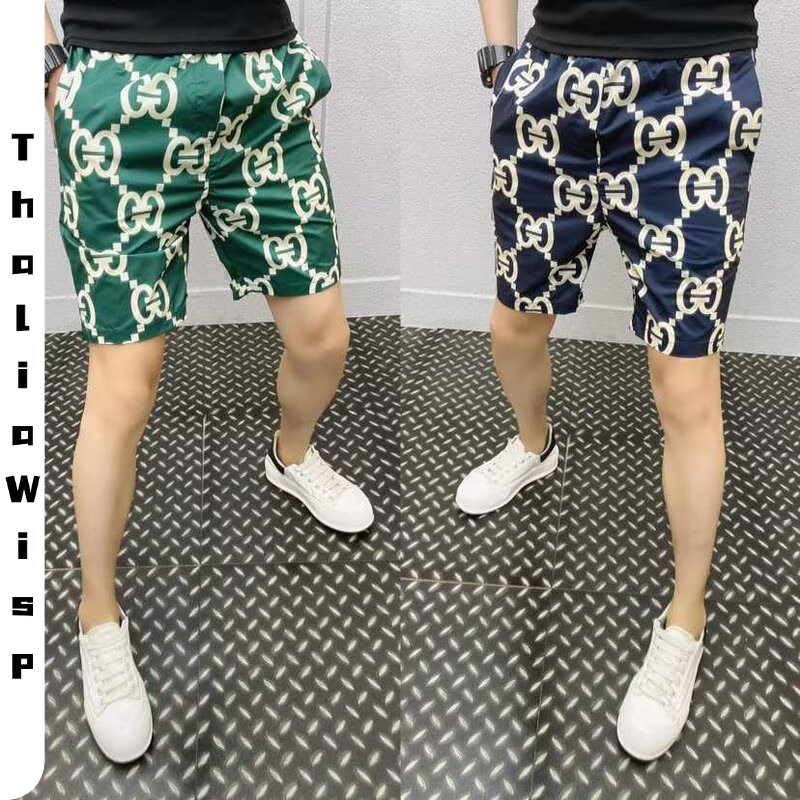 ThaliaWisp Quần short nam in hình thời trang, phù hợp đi biển và hàng ngày