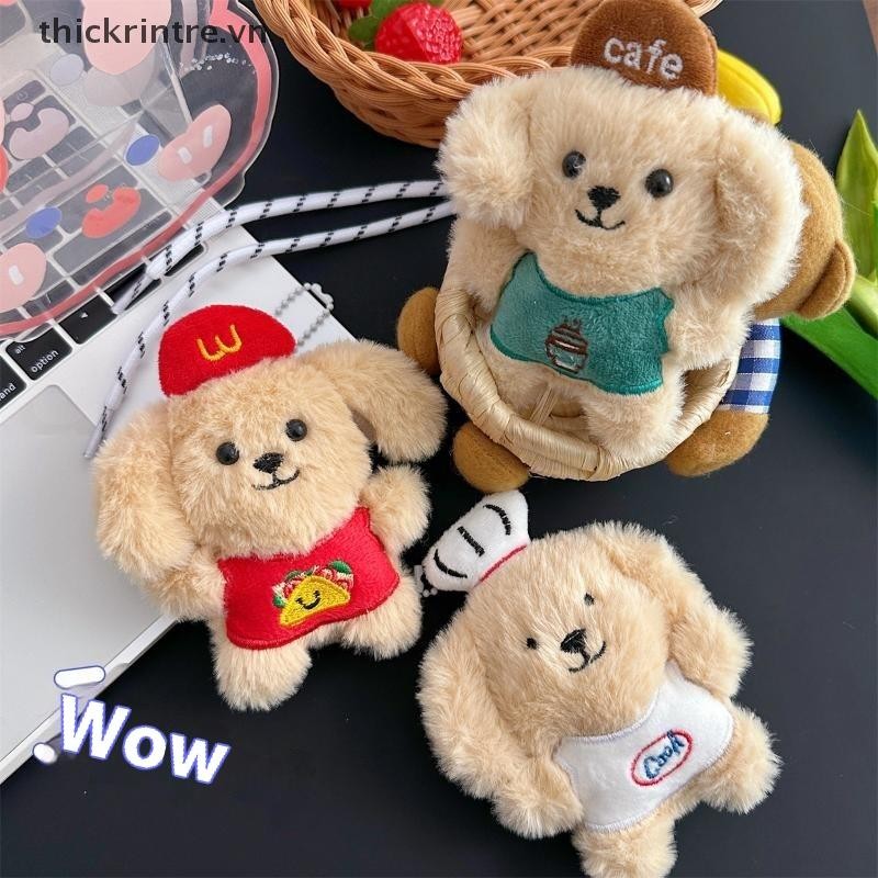 THI Hoạt Hình Sang Trọng Búp Bê Con Chó Con Mặt Dây Chuyền Búp Bê Dễ Thương Trang Trí Mặt Dây Chuyền Ba Lô Mặt Dây Chuyền Trang Trí Quà Tặng VN