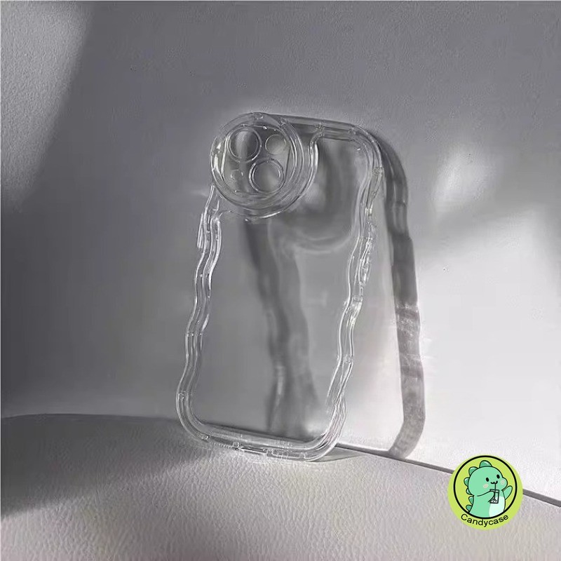 Ốp Điện Thoại Sóng Trong Suốt 3D Cho Vivo S30 X200 Pro Mini Ultra X200S X100 X100S X90 X90S X80 X70 X70T X60 X60T X50 X30 Pro Plus X27 X23 X21 5G 4G Ốp Lưng Mềm Chống Sốc Dễ Thương