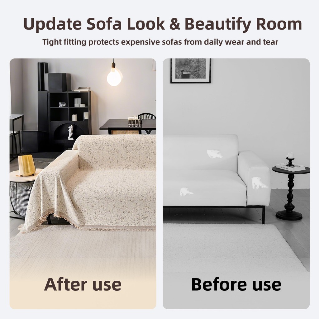Vỏ bọc ghế sofa chống trượt đa năng bốn mùa, Vỏ bảo vệ trẻ em động vật, Chăn sofa có thể giặt được Chenille đa chức năng