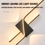 Đèn tường dải dài tối giản hậu hiện đại, đèn Led tuyến tính thẩm mỹ trang trí tường, phòng ngủ, phòng khách, đèn chiếu sáng trang trí cầu thang — ảnh 6