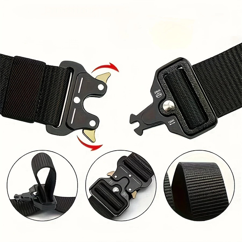Thắt Lưng Nam, Thắt Lưng Nylon Vải Bền, Phù Hợp Cho Phòng Tập Thể Dục / Đi Bộ Đường Dài