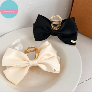Sund Thời Trang Hàn Quốc Kim Loại Nơ Tóc Móng Vuốt Kẹp Chất Lượng Cao Đơn Giản Thanh Lịch Thời Trang Bé Gái Hàng Ngày Phụ Kiện Tóc Quà Tặng VN