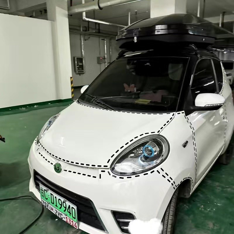 Mini Sửa Đổi Geely Panda Chống Thấm Nước Wuling Dòng Miếng Dán May Chống Nắng Ô Tô Miếng Dán DIY Chấm Stitch