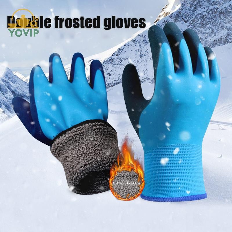 YOVIP -30 Độ Bảo Quản Lạnh Chống Đông Unisex Găng Tay Bảo Hộ Lao Động Câu Cá Chống Lạnh Nhiệt Găng Tay Làm Việc Chống Gió VN