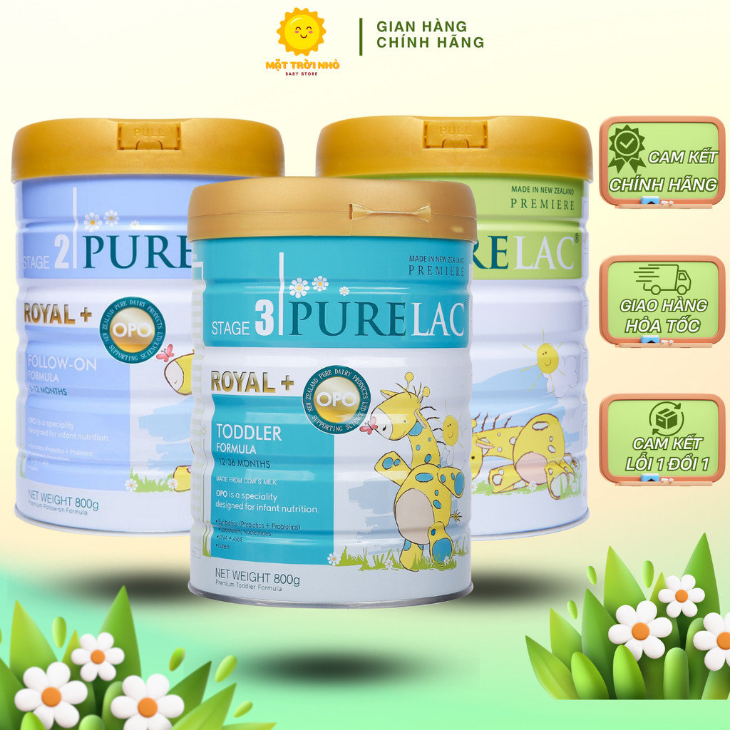Sữa bột Purelac Royal+ Infant Formula số 1, 2, 3 - Chính Hãng - Phát ...