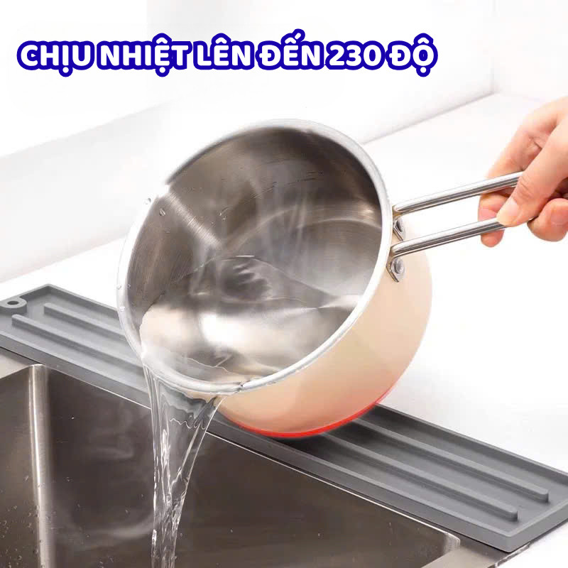 Tấm Lót Silicon Chống Trượt Đặt Vung Nồi Thông Minh Chịu Nhiệt Tốt, Dễ Vệ Sinh,Tiện Lợi
