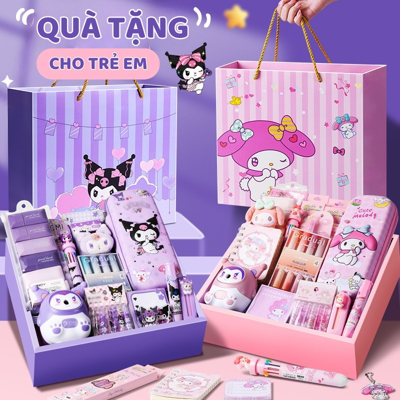 Set Quà Hoạt Hình Tốt Nghiệp Quà Sinh Nhật Dễ Thương Văn Phòng Phẩm Quốc Tế Thiếu Nhi 1/6 Cho Học Sinh