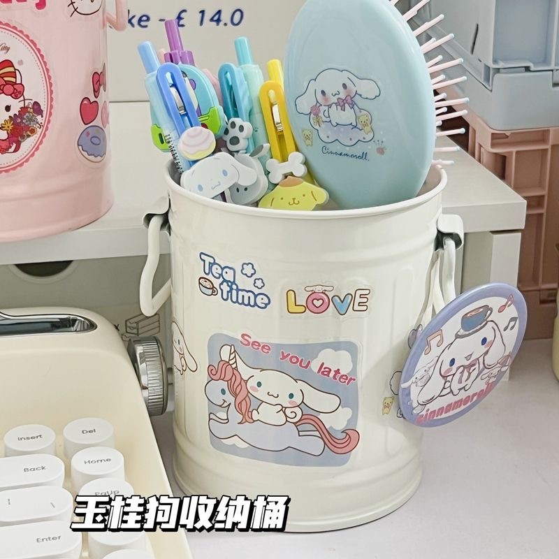 Quế Chó Dung Tích Lớn Bút Cô Gái Lưu Trữ Dễ Thương Hello Kitty Nhựa Bảo Quản ins Đồ Lặt Lặt Lặt Lặt Lặt Sanrio Học Sinh