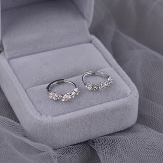 Bông tai camelia mạ bạc S925 nhẹ và sang trọng, phù hợp làm phụ kiện trang sức cho nữ