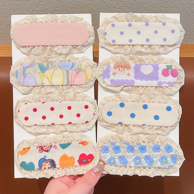 Set 4 Miếng Dán Tóc Magic Dán Hoa Dễ Thương Thời Trang Hàn Quốc - Phụ Kiện Tóc