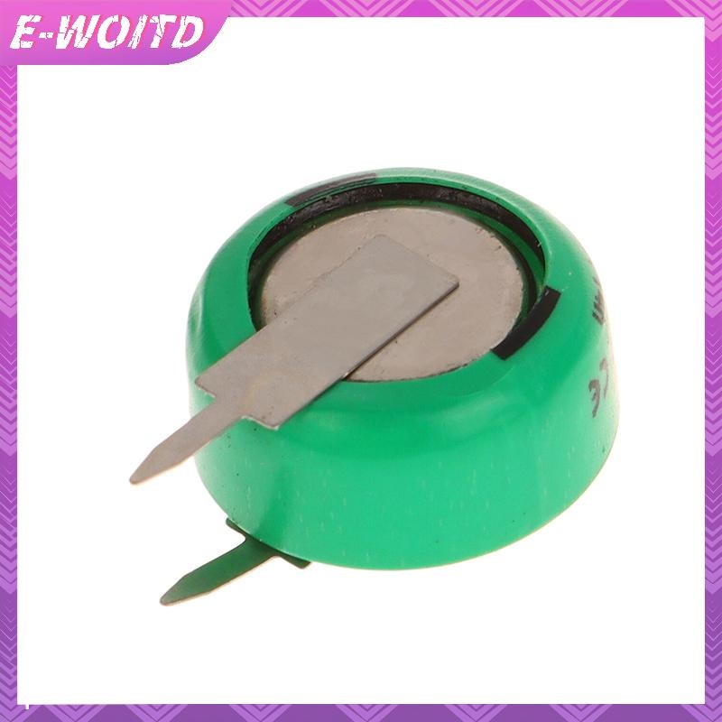 E-WOITD 10 Chiếc 1.2V 40mAh Pin Sạc Ni-MH Có Chân Hàn Cho Hẹn Giờ Đồ Chơi Đồng Hồ Máy Trợ Thính Thiết Bị Năng Lượng Mặt Trời Nút Đồng Xu Cell HNVN