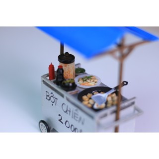 Mô hình gỗ tự lắp ráp DIY- Thế Giới Tí Hon- Hàng Rong - XE BỘT CHIÊN -MÃ SP: HR14 (Sản phẩm chưa kèm keo)