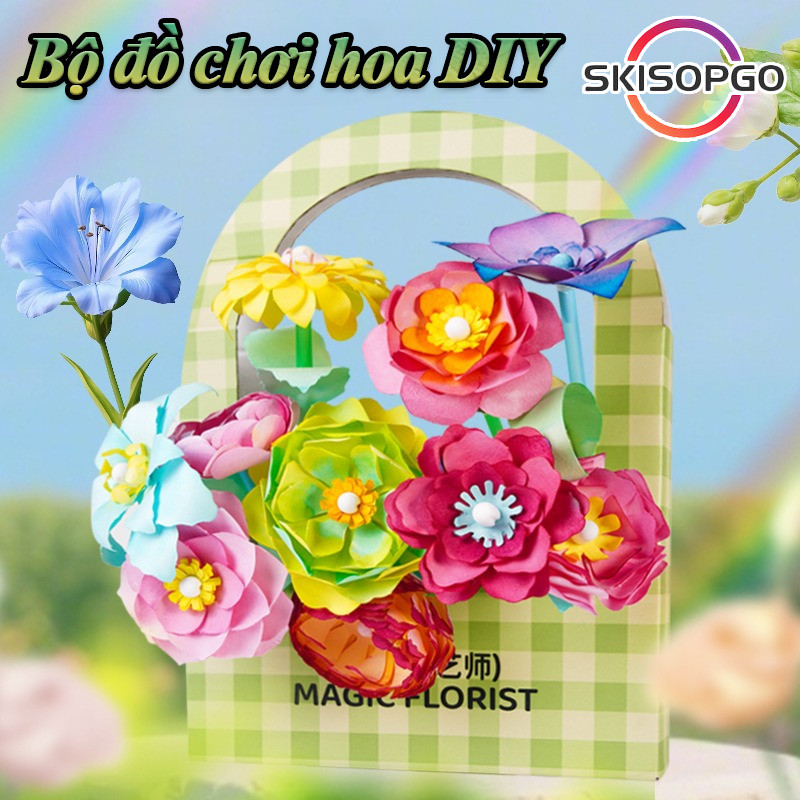 Bộ đồ Chơi Hoa DIY, Đồ Chơi Tô Màu Khoa Học Hoa, Đồ Chơi DIY Sáng Tạo Cho Mọi Lứa Tuổi