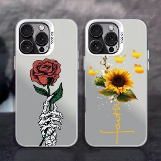 Ốp Điện Thoại Hình Họa Tiết Xương Tay Hoa Hồng Tương Thích Cho Vivo V50 V40 V30 V29 V27 V25 V23 V20 Pro V29E V27E V25E V23E S1 Pro V50 V40 V29 Lite X100 Vỏ Điện Thoại Cứng