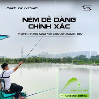 Cần câu đài V5 SILVER CARP RiceFishing carbon chất lượng côn lóng nhỏ chuyên câu cá chép cá mè CC-34