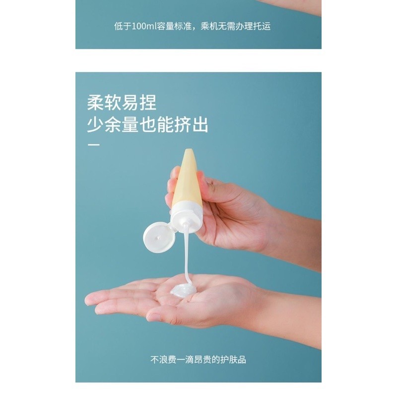 Combo 2 lọ chiết mỹ phẩm dầu gội sữa tắm 60ml x2