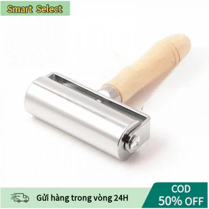 【COD】Rulo ép da thủ công DIY – Cây lăn keo kim loại tay gỗ 60/100mm, dùng làm ví, dây nịt, túi da chuyên nghiệp