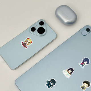 Bộ 50 Chibi Demon Slayer Anime Miếng Dán Hoạt Hình Tokitou Muichirou Graffiti Miếng Dán Chống Thấm Nước