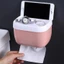 Hộp đựng khăn giấy phòng tắm có kệ lưu trữ - Giá đỡ giấy vệ sinh thiết kế treo tường miễn phí phù hợp với mọi loại giấy