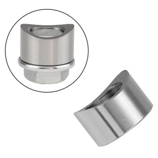 LOOKSHOW Phụ tùng ô tô đa năng Cảm biến oxy bằng thép không gỉ Đai ốc Hàn Bung Cắm M18x1.5 O2 Bộ chuyển đổi cảm biến đường cong Đai ốc khía Bung S9V2