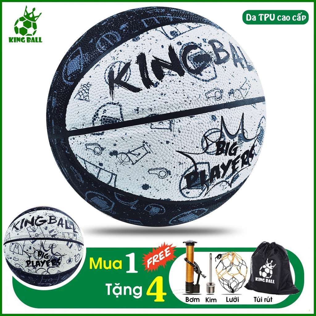 Bóng Rổ Da King Ball Chính Hãng Banh Bóng Rổ Trẻ Em Nam Nữ Size Số 5 6 ...