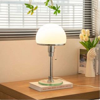 AIMI Đèn Học Đèn Bàn Cổ Sắt Kính Lampshade Led Phòng Ngủ Đầu Giường Đèn Phòng Khách Văn Phòng Đọc Sách Bàn
