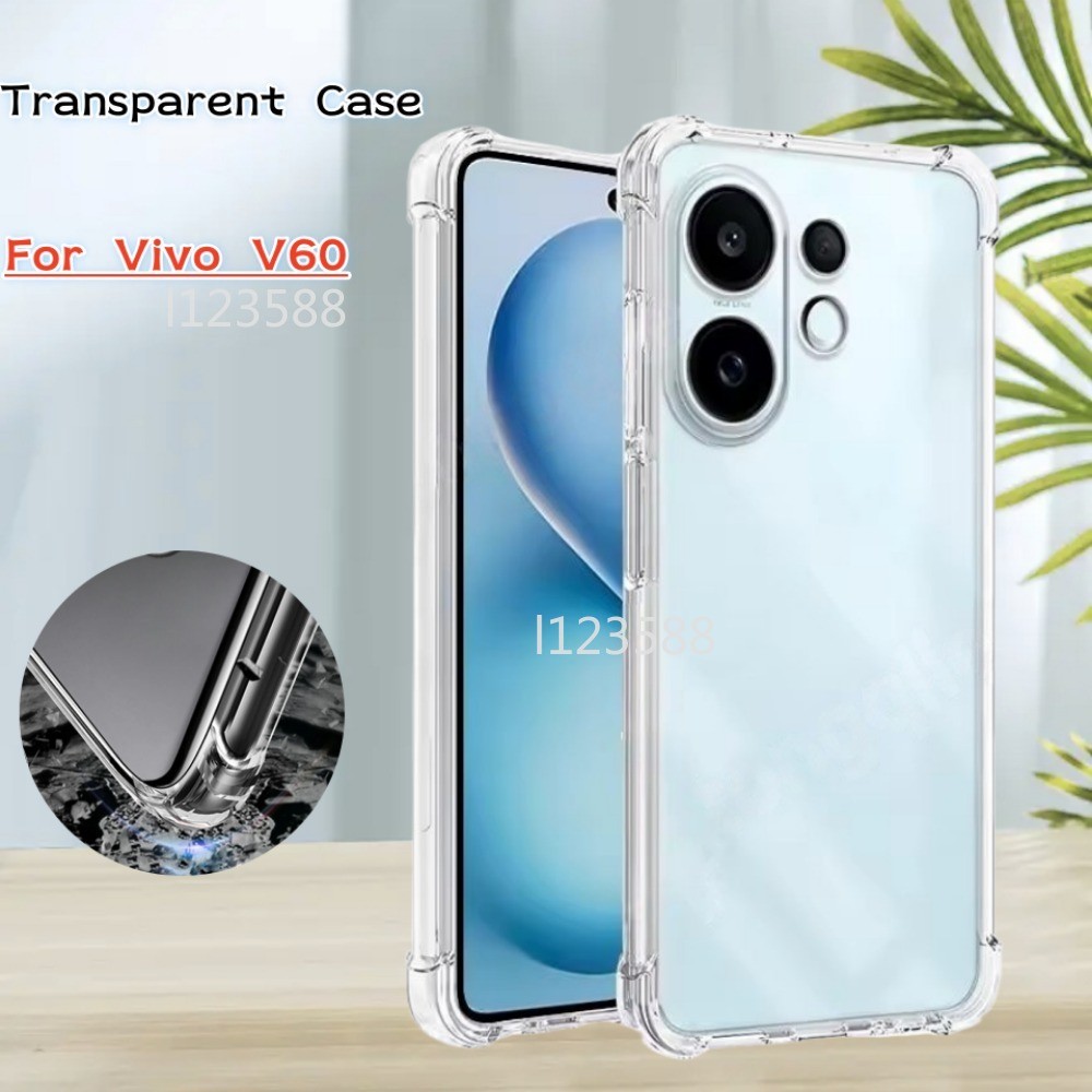 Dành Cho Vivo V60 5G Chống Sốc Túi Khí Trong Suốt Dành Cho Vivo V60 V 60 VivoV60 5G 2025 Ốp lưng Silicon Mềm Trong Suốt Ốp Lưng