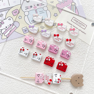 Hoạt Hình Hợp Kim Kitty Mèo Hạt Miếng Đệm Hạt diy Handmade Vòng Tay Vòng Cổ Bông Tai Đính Hạt Điện Thoại Di Động Dây Xích Phụ Kiện Chất Liệu