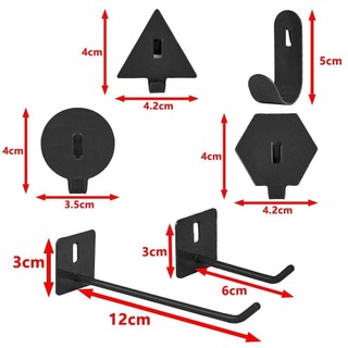 MEGOCE 5 cái / bộ Móc Slatwall, Móc trưng bày Móc đơn đa chức năng, Dụng cụ treo tiện lợi Kệ hàng hóa Cửa hàng bán lẻ Peg