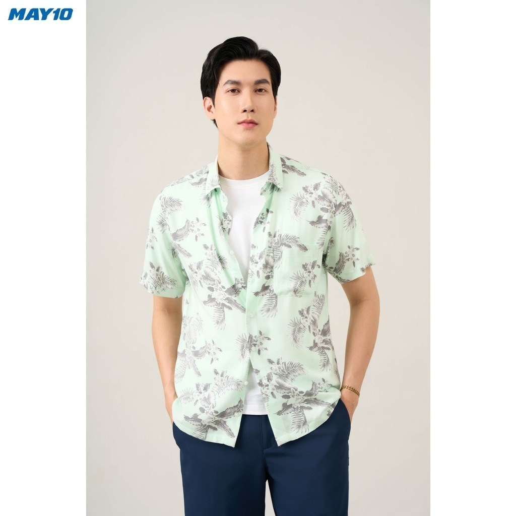 Mô tả Áo sơ mi nam cộc tay May 10 form RegularFit 010124002 - 1