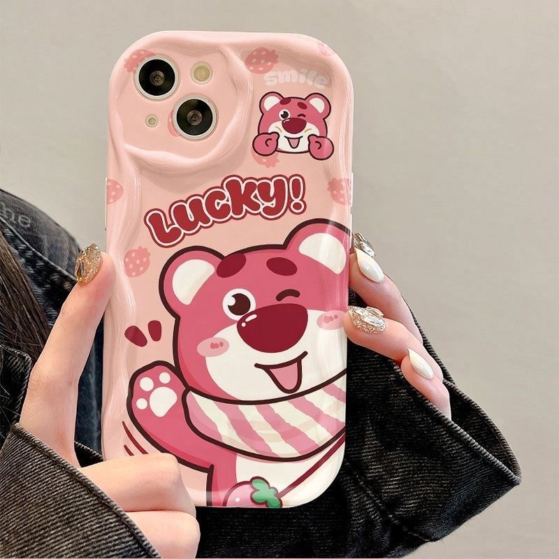 Ốp Điện Thoại Winnie the Pooh Cho Honor 90 Lite X9B X8B X7A X8A X7B X9 X9A X8 4G 5G Pura 70 Pro Ultra P60 ART P50 P40 P30 Pro Magic 6 5 4 Lite Vỏ Mềm Gấu Dâu Lotso
